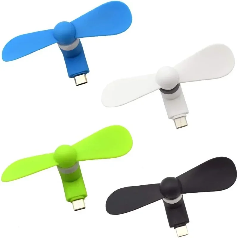 Electronics Gadgets Sale - Type-C พัดลมขนาดเล็กแบบพกพา พัดลมมือถือ พัดลมระบายความร้อนแบบชาร์จไฟได้ อุปกรณ์ USB
