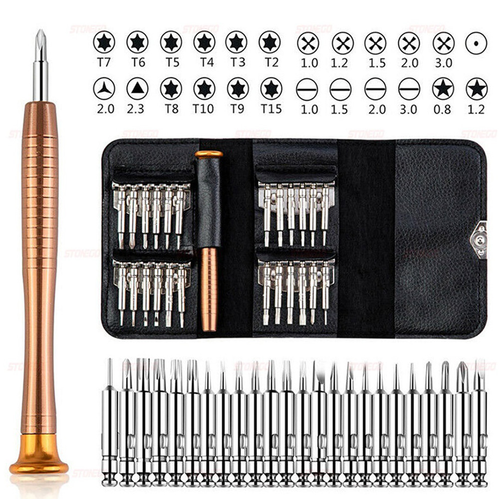 Diy Electronics Gadgets - ชุดไขควงความแม่นยำสูง 25 in 1 ชุดไขควงอเนกประสงค์ Torx