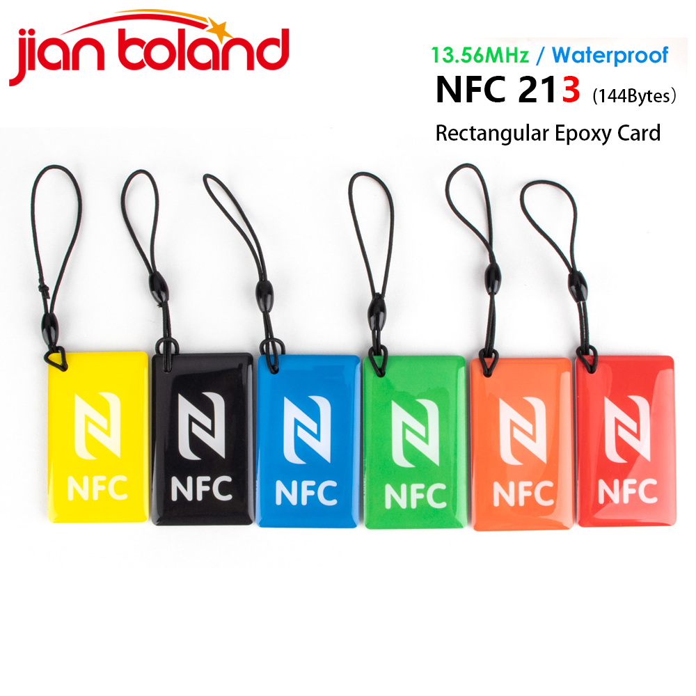 Nfc Tag Programmable - 6pcs รูปสี่เหลี่ยมผืนผ้า 13.56MHz ISO14443A 144 ไบต์