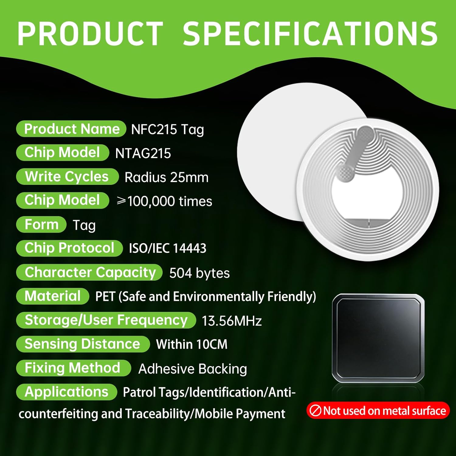 แท็ก NFC สติกเกอร์ NFC แบบมีกา - Nfc Tag Programmable บทวิจารณ์และราคา