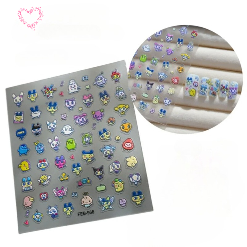 สติกเกอร์ติดเล็บ 3 มิติ ลายการ - Diy Electronics Gadgets บทวิจารณ์และราคา