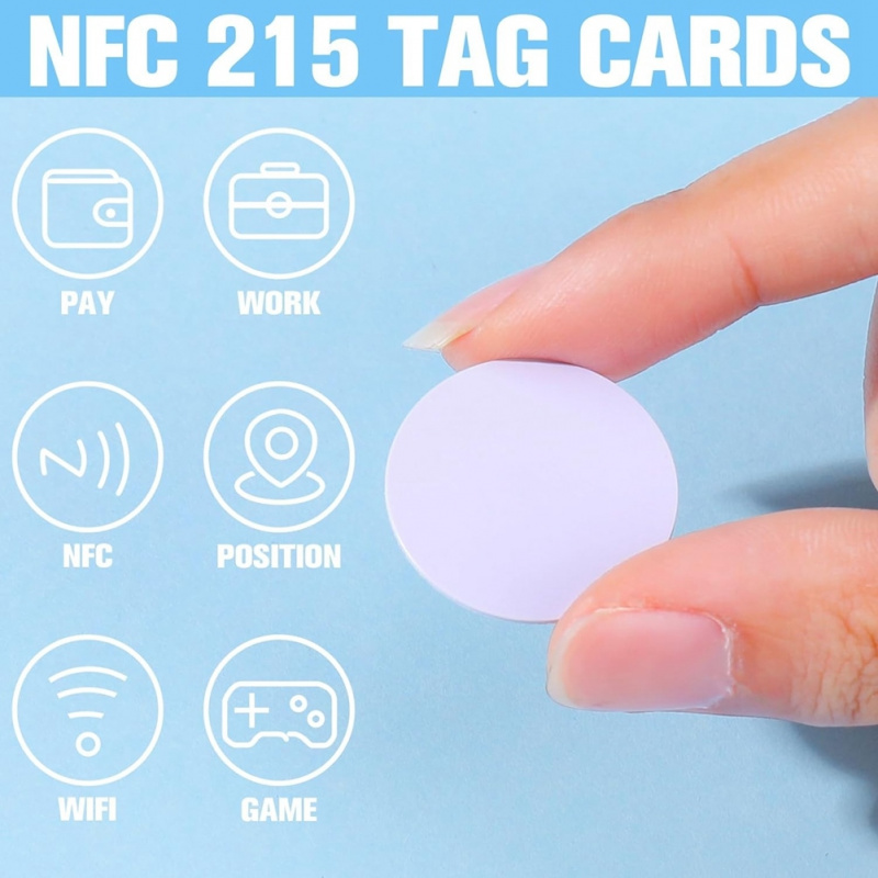 สติกเกอร์ NFC NTAG215 ขนาด 25  - Nfc Tag Programmable บทวิจารณ์และราคา